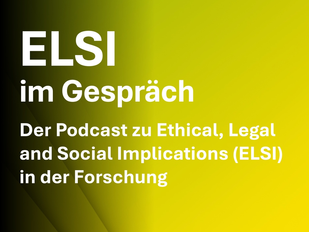 "ELSI podcast cover on ethical, legal, and social implications in research."